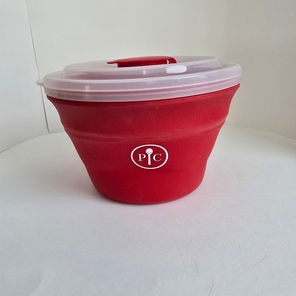 Pampered Chef Silicone‎ Collapsible Microwave Popcorn Making Bowl #1457